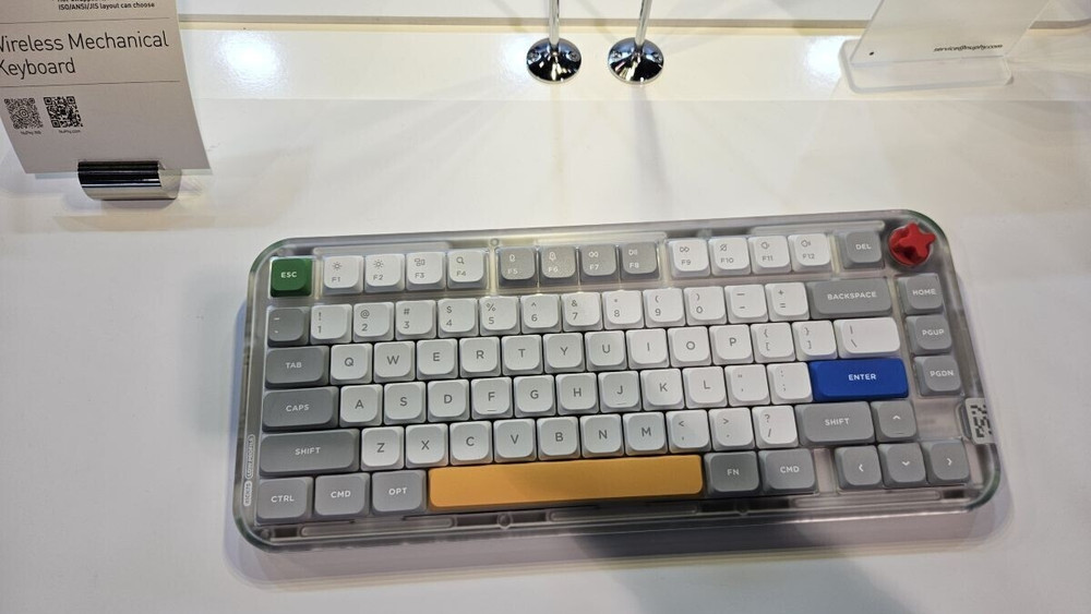 Clavier Mécanique Sans Fil NUPHY Air 75 - Argenté QWERTY - Occasion