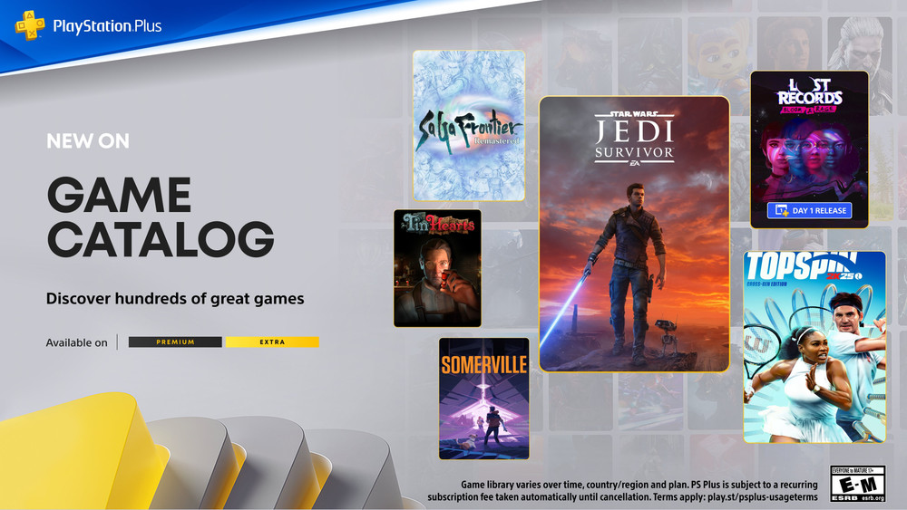 PlayStation Plus: Star Wars Jedi Survivor, Lost Records und Top Spin 2K25 kommen