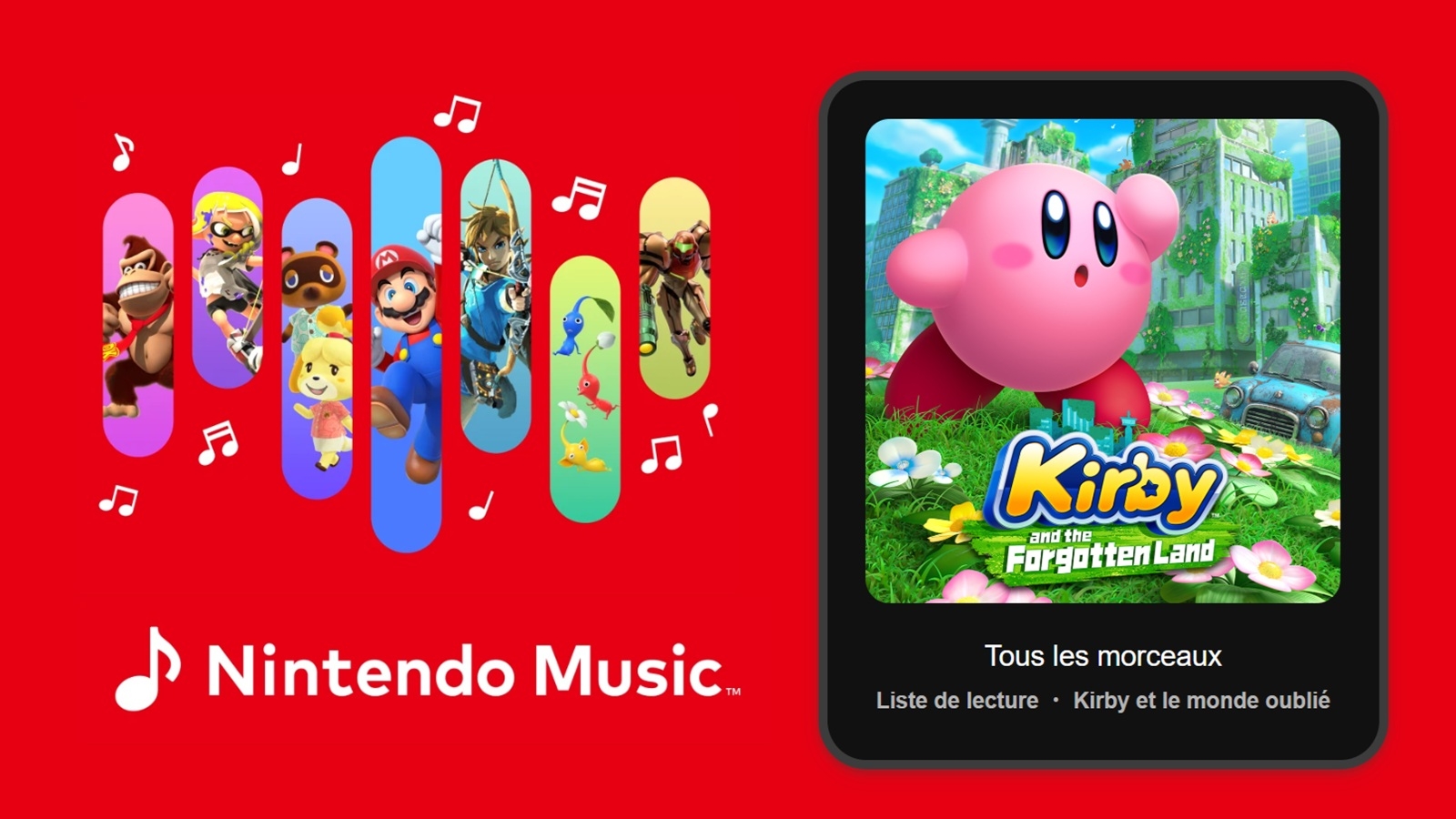 The kirby and the forgotten land ost is now on nintendo music ig news