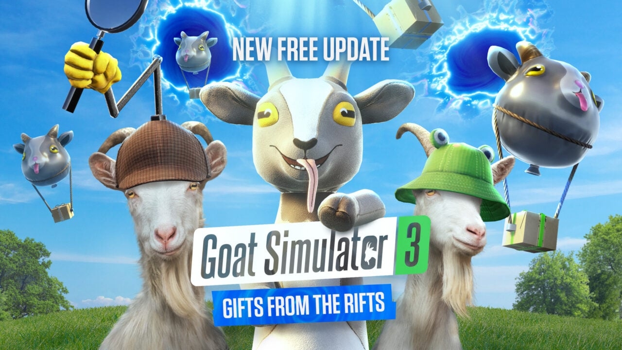 The Gifts from the Rifts update for Goat Simulator 3 is now available