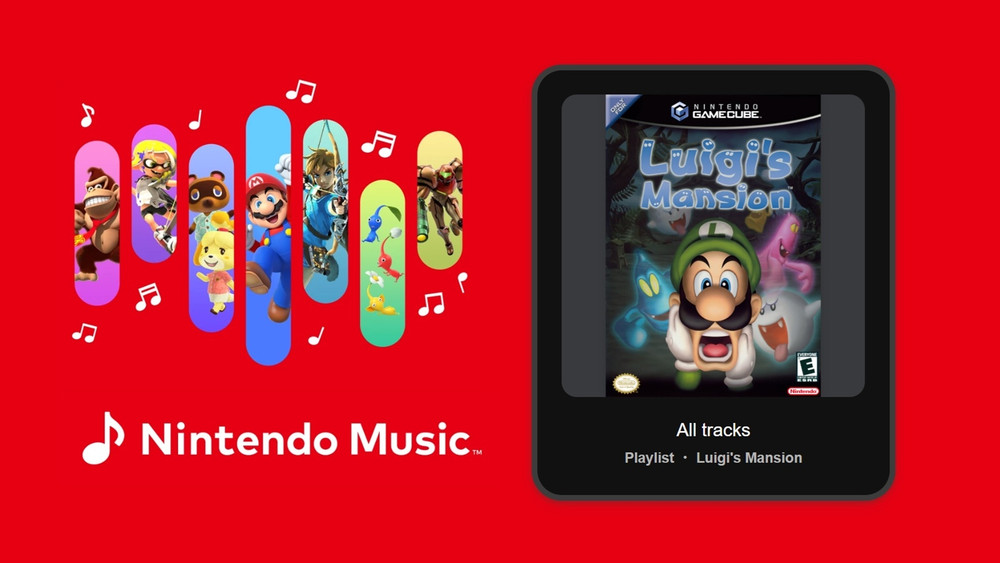 La banda sonora de Luigi's Mansion ya está disponible en la aplicación Nintendo Music
