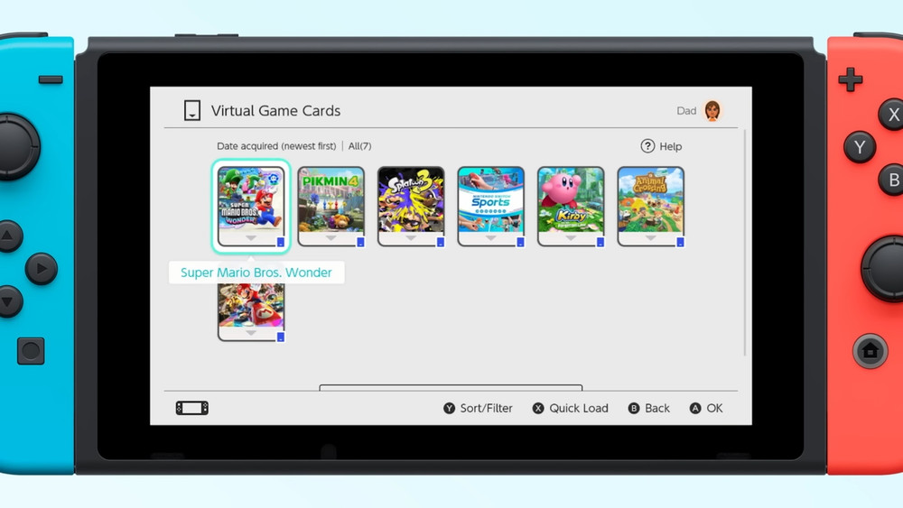 Las tarjetas de juego virtuales de Switch ya no permiten a dos personas jugar al mismo título en línea