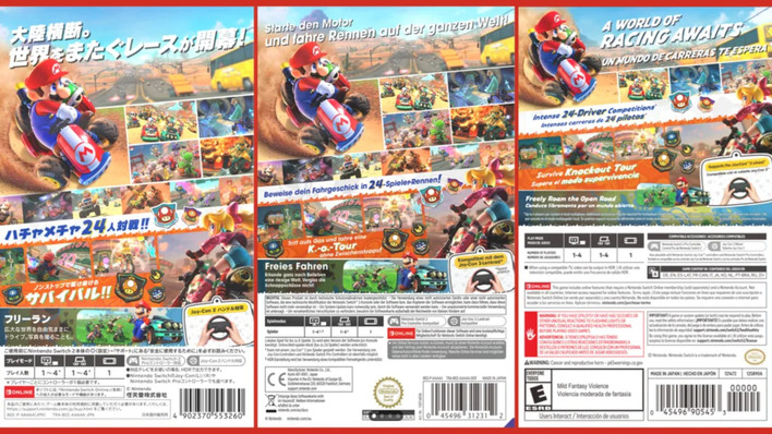 Here's the back cover for Mario Kart World - IG News