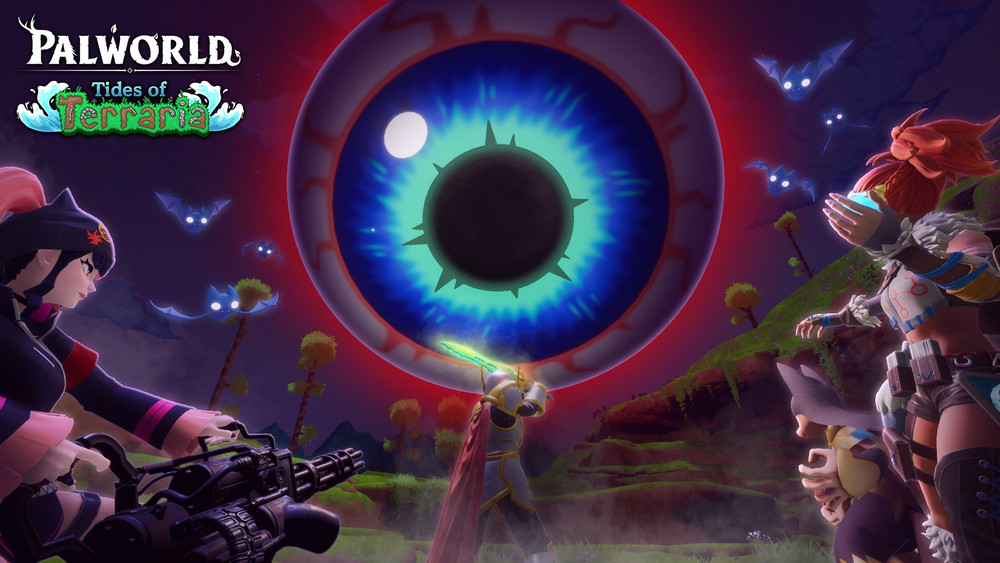 The Tides of Terraria update is coming to Palworld this summer