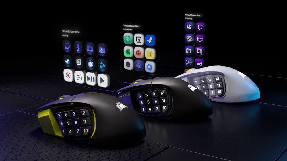 Corsair présente le kit MAKR 75 DIY et l’intégration Stream Deck de la Scimitar Elite Wireless SE