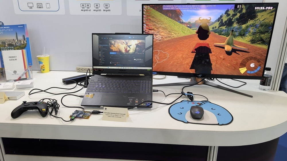 VLI presenta un dock gaming portatile con HDMI 2.1 e USB-C al Computex 2025
