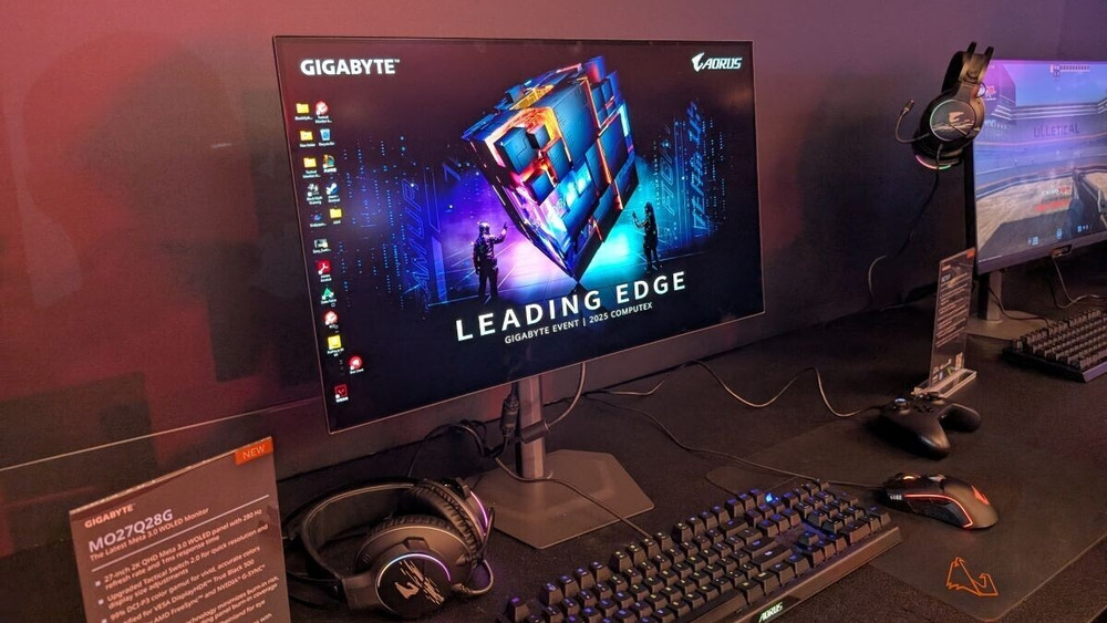 GIGABYTE zeigt auf der Computex 2025 einen 27-Zoll-WOLED-Monitor und zwei neue Laptops