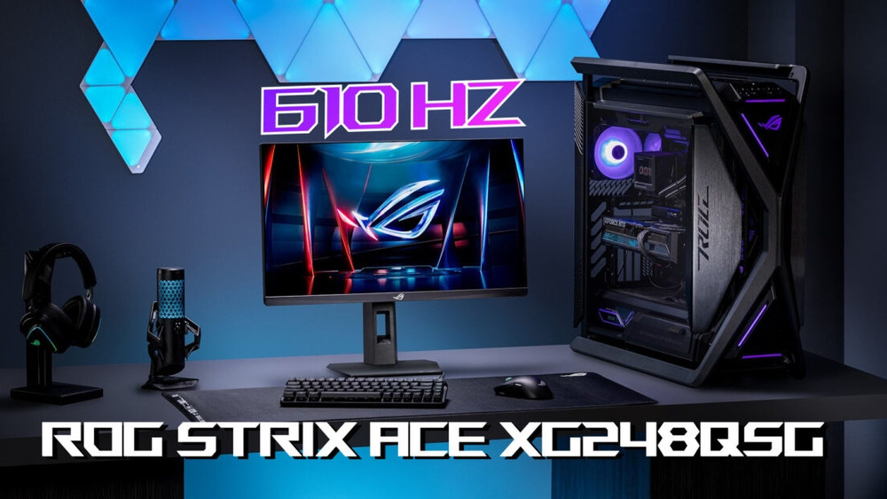 ASUS ha anunciado el ROG Strix Ace XG248QSG, un monitor gaming de 610 Hz