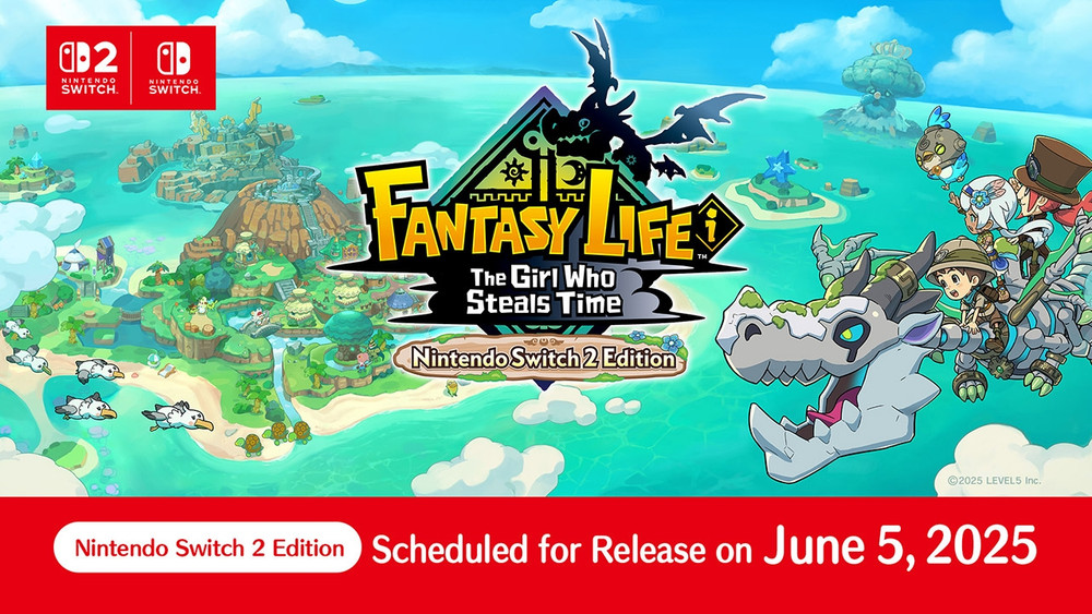 La versión de FANTASY LIFE i: La Pequeña Ladrona del Tiempo para Switch 2 saldrá el 5 de junio2