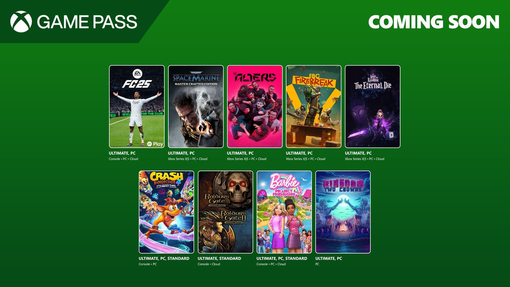 Xbox Game Pass : Crash Bandicoot 4, The Alters, EA Sports FC 25 et d'autres arrivent