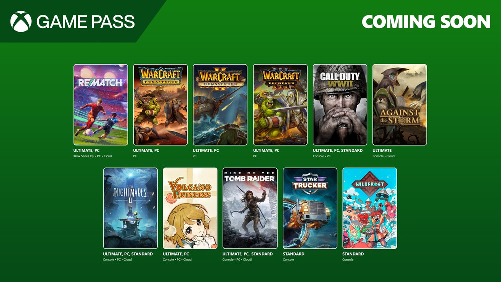Xbox Game Pass: FBC, Warcraft, Rematch und weitere Titel kommen bald
