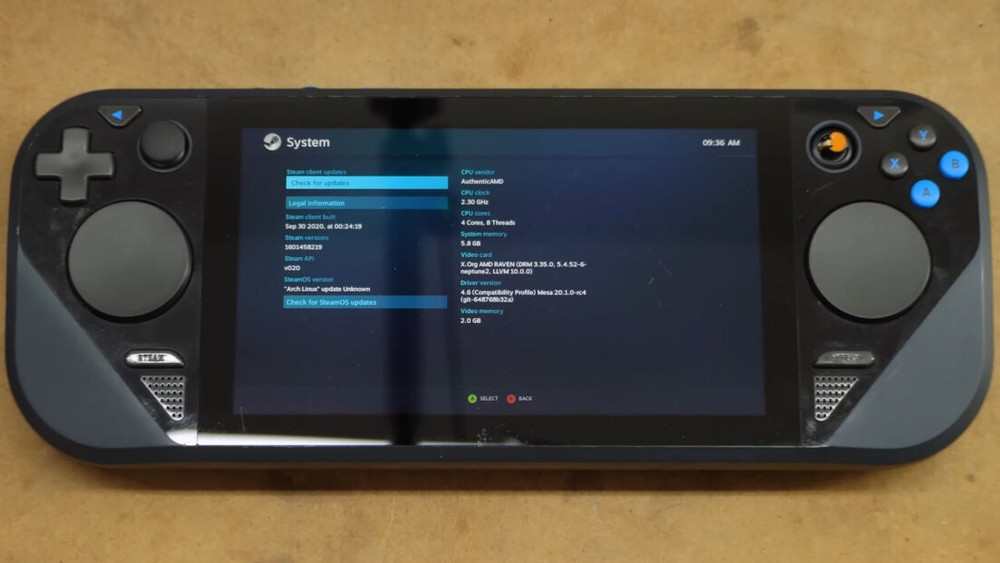 Un prototipo di Steam Deck con un Ryzen 7 3700U è stato venduto su eBay e testato