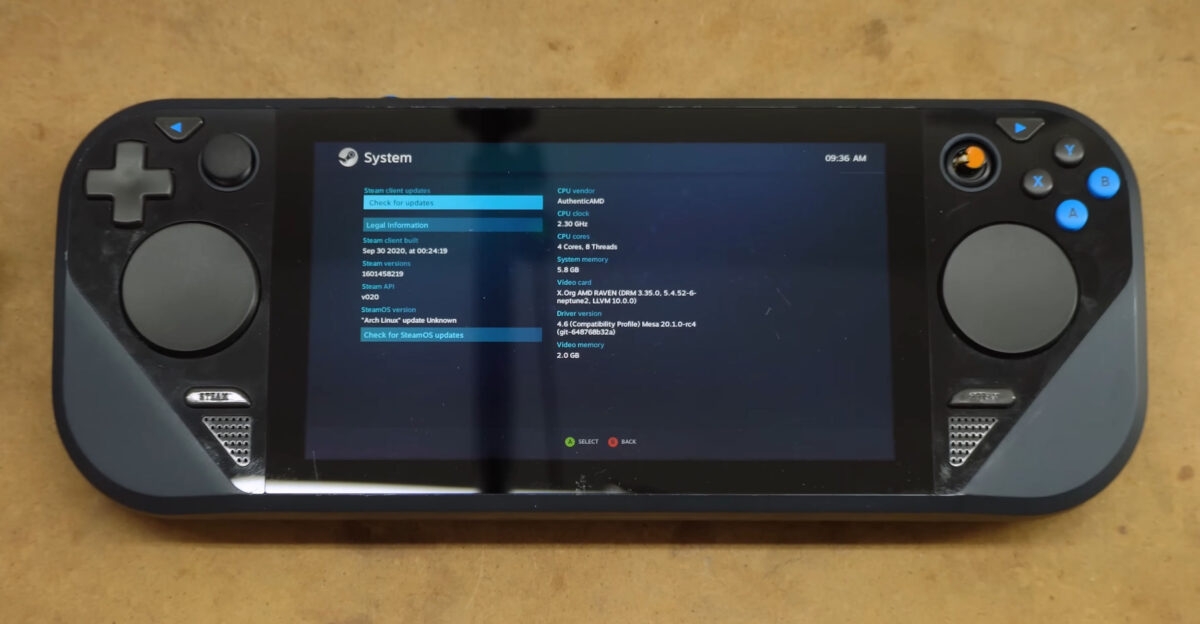 A prototype of the Ryzen 7 3700U-powered Steam Deck has been sold on eBay and tested