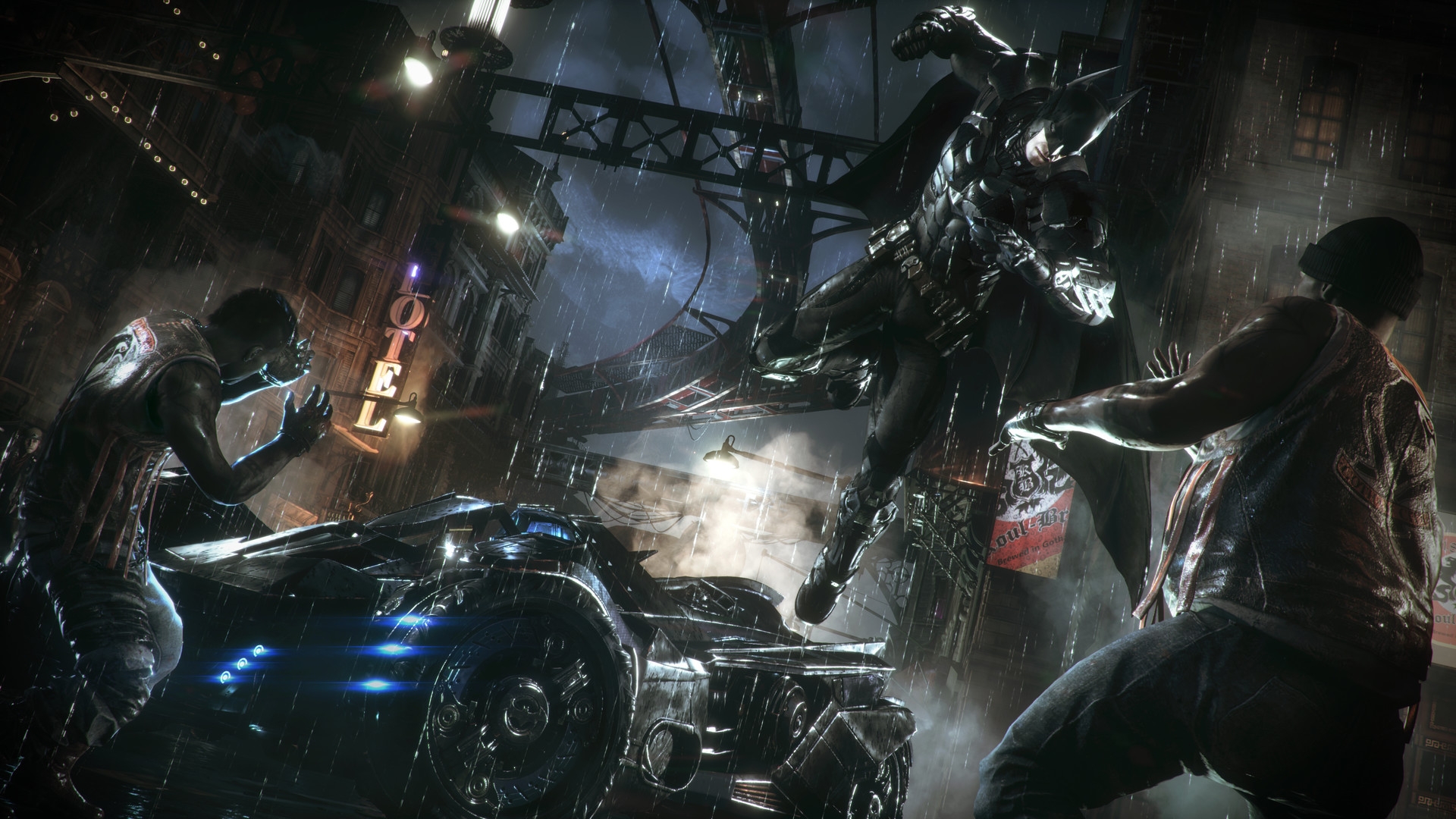 Here's a video from the cancelled sequel to Batman: Arkham Knight