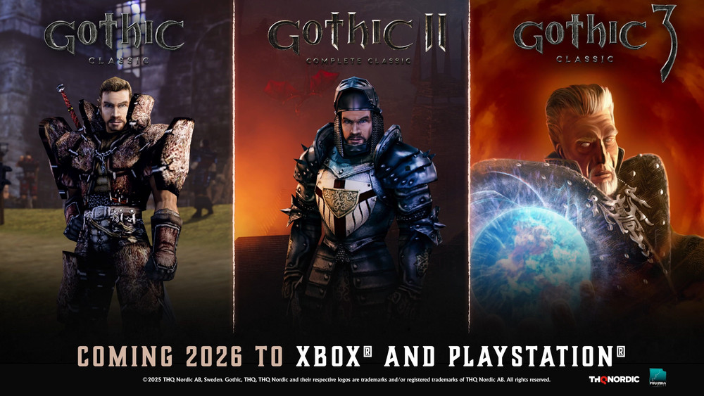 The Gothic Classic trilogy is coming to consoles in 2026