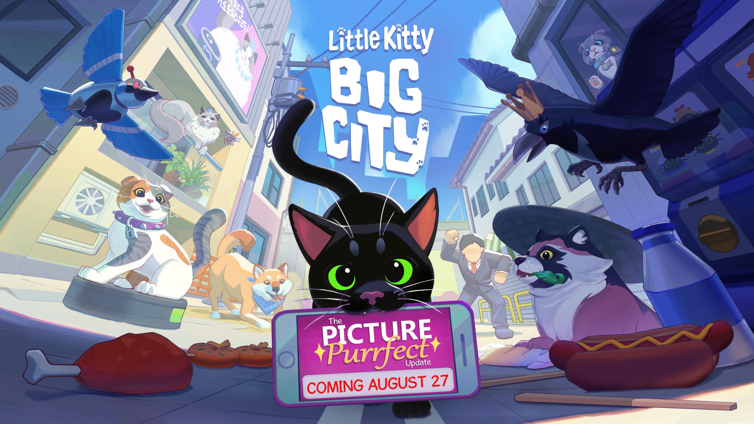 The Picture Purrfect Update is coming to Little Kitty, Big City on August 27