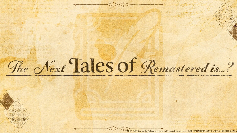 The next Tales of remaster will be announced on August 19