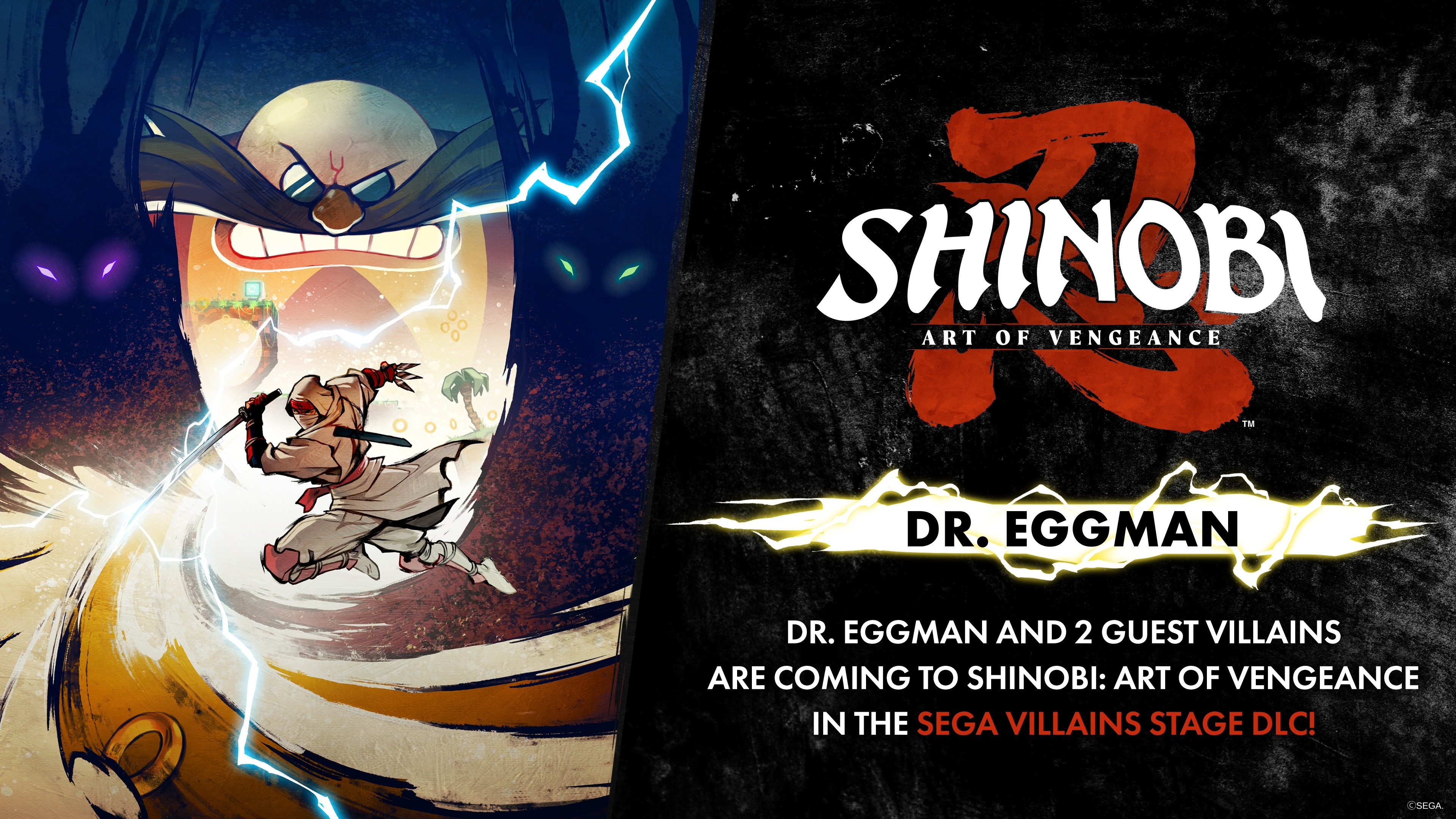 SHINOBI: Art of Vengeance terá DLC com vilões de franquias da SEGA