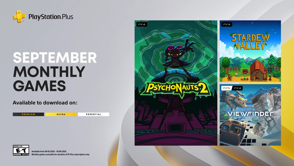 Psychonauts 2, Stardew Valley, and Viewfinder are coming to PlayStation Plus on September 2