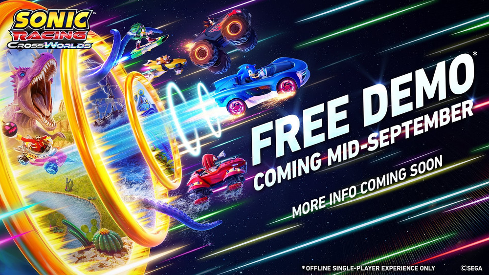 Sonic Racing: CrossWorlds avrà una demo a settembre