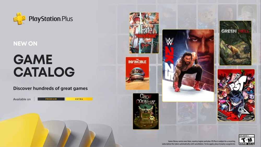 PlayStation Plus : WWE 2K25, Green Hell, Persona 5 Tactica et d'autres arrivent prochainement