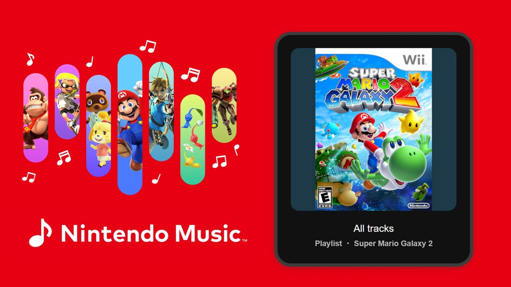 Super Mario Galaxy 2 chega à aplicação Nintendo Music