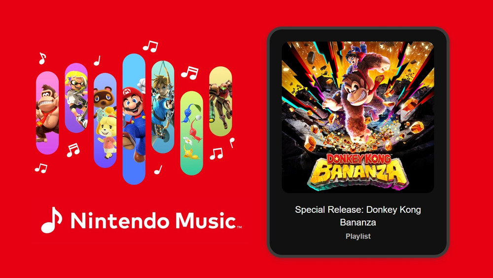 Diversi brani musicali di Donkey Kong Bananza sono arrivati su Nintendo Music