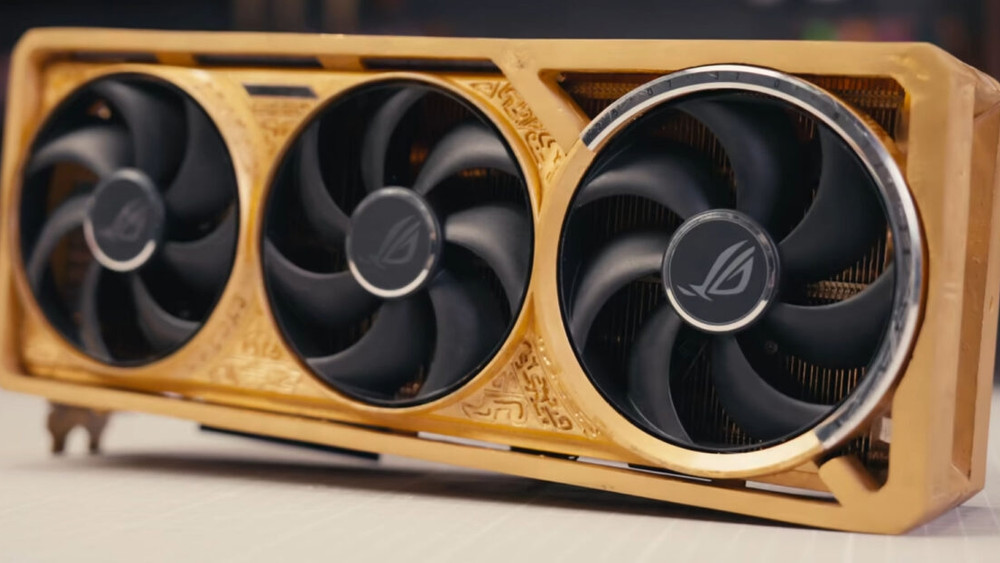ASUS presenta una RTX 5090D hecha de oro macizo