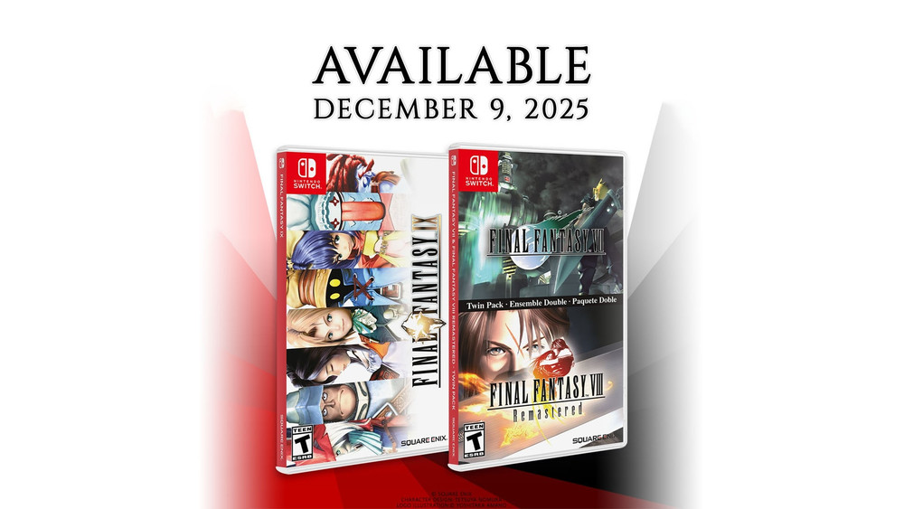 Final Fantasy VII, Final Fantasy VIII Remastered et Final Fantasy IX sortent en physique sur Switch