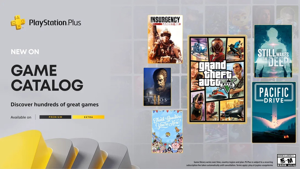 PlayStation Plus : GTA V, Pacific Drive, Still Wakes the Deep et d'autres arrivent le 18 novembre