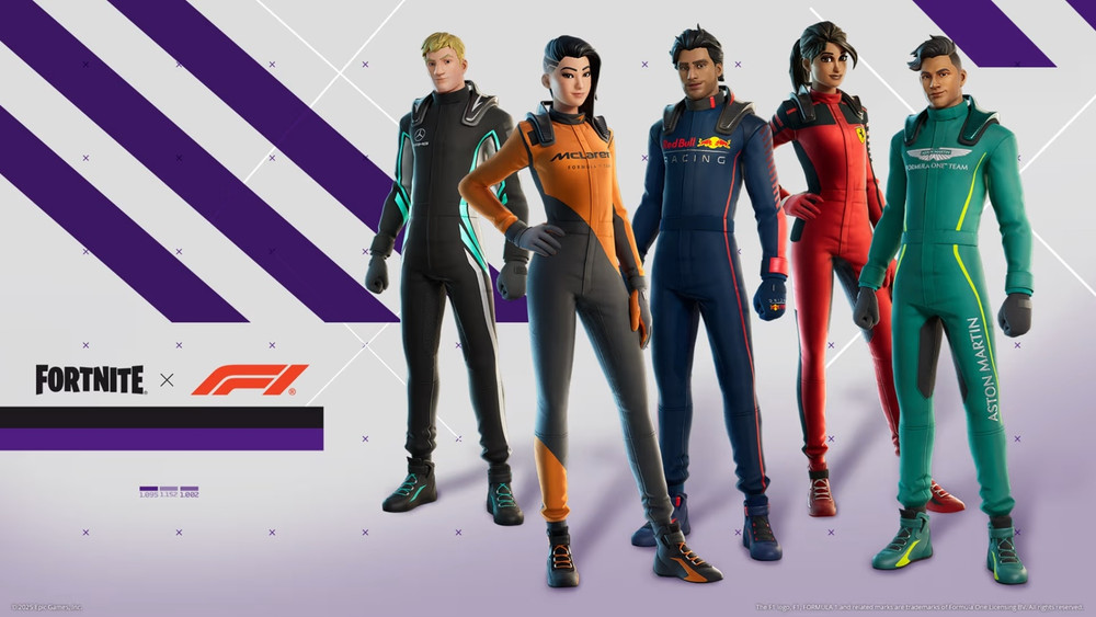 Fortnite is getting Formula 1 cosmetics on November 21
