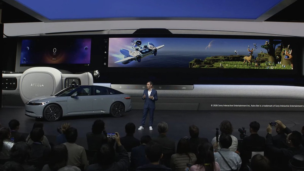 O automóvel Afeela 1 da Sony e Honda proporá temas sobre jogos como Astro Bot