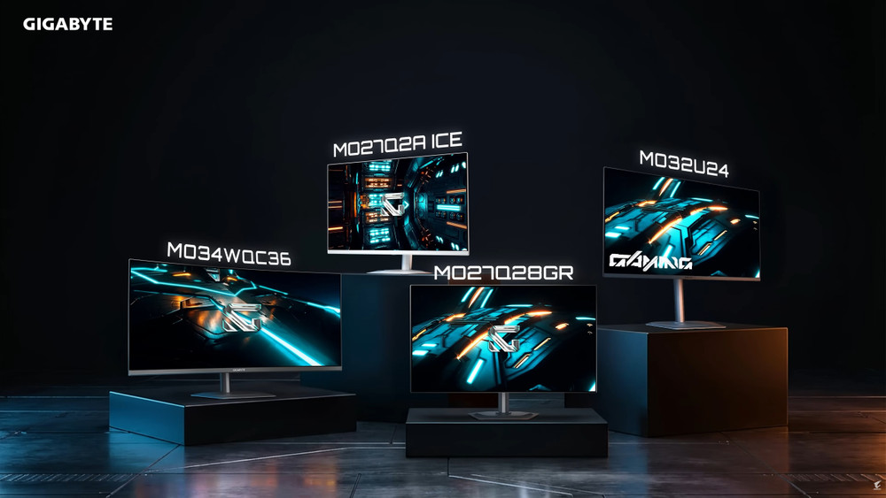 Gigabyte bringt vier neue OLED-Gaming-Monitore mit V-Stripe raus
