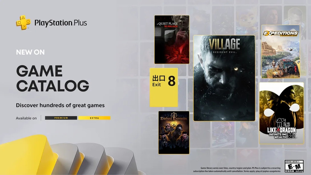 PlayStation Plus: Resident Evil Village, The Exit 8, Like a Dragon Infinite Wealth e altri giochi in arrivo il 20 gennaio