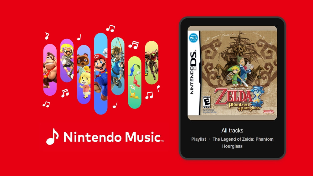 La BO di The Legend of Zelda: Phantom Hourglass è disponibile tramite Nintendo Music