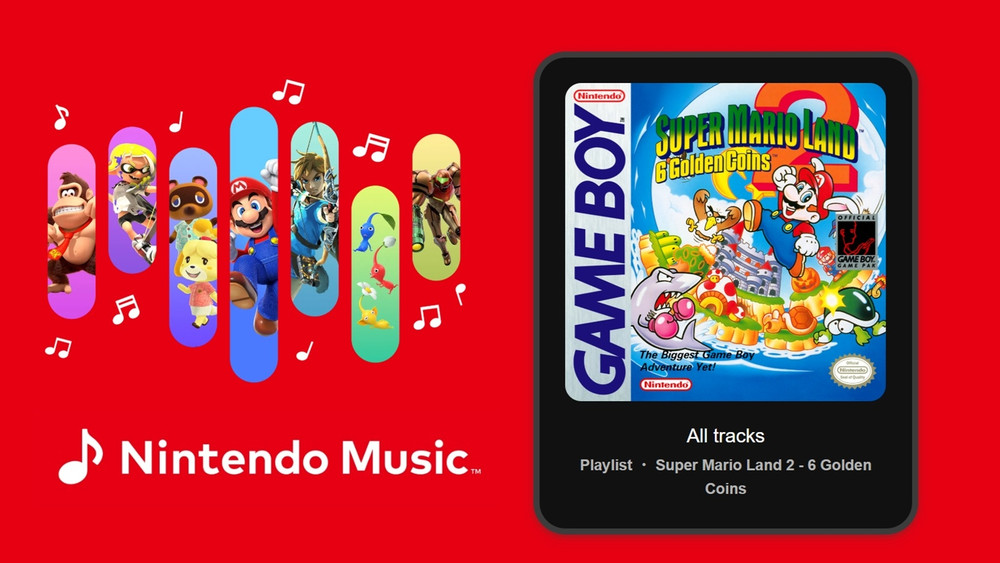 A OST de Super Mario Land 2 já está disponível no Nintendo Music