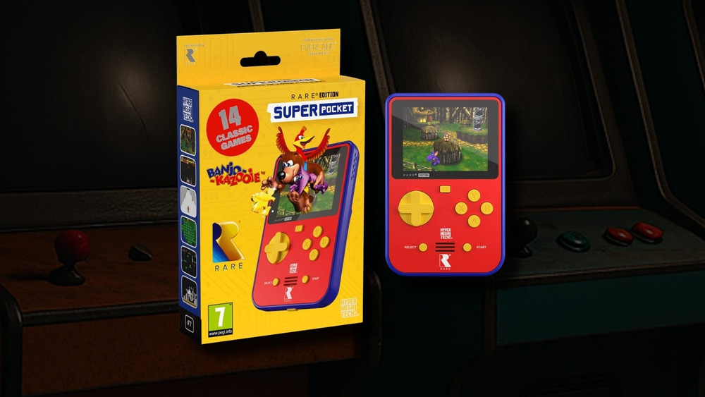 Evercade presents the Super Pocket Rare Edition with Banjo-Kazooie
