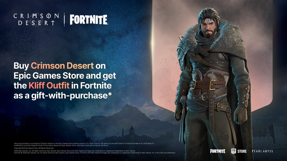 Fortnite tendrá una skin exclusiva de Crimson Desert