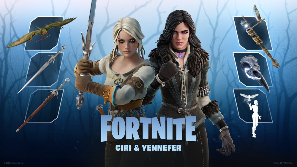The Witcher's Yennefer and Ciri land in Fortnite on June 23