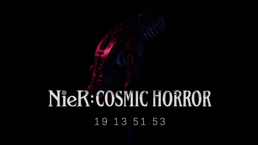 Eine mysteriöse Website mit einem Countdown für NieR: Cosmic Horror