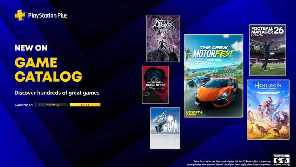 Chegam à PlayStation Plus a 21 de abril de 2026: Horizon Zero Dawn Remastered, The Crew Motorfest e mais