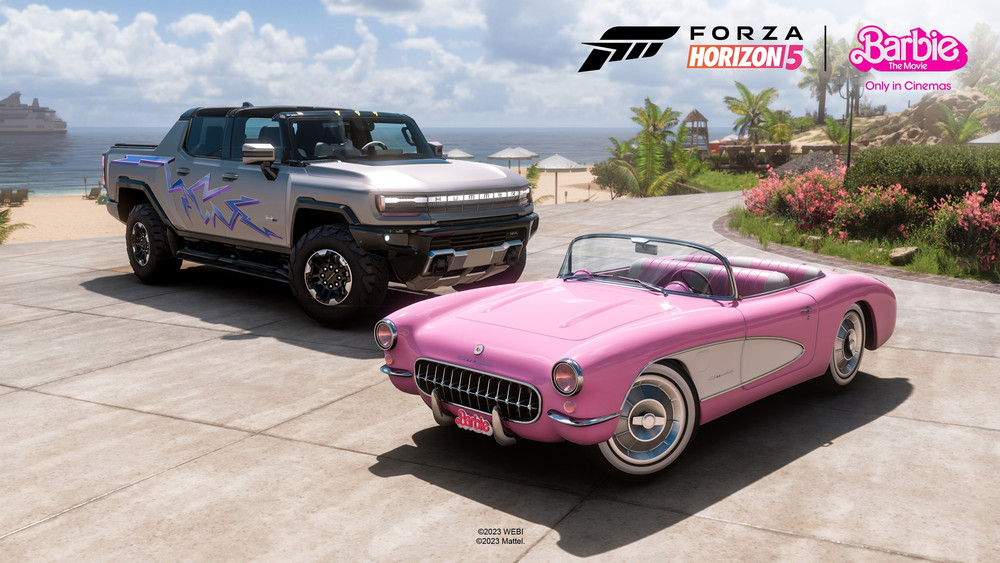 Barbie im Sommer in Forza Horizon 5
