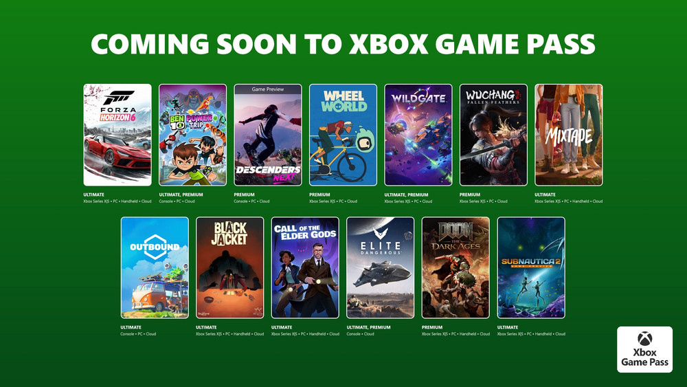 Xbox Game Pass: Forza Horizon 6, Subnautica 2, Outbound und weitere Titel sind bald verfügbar