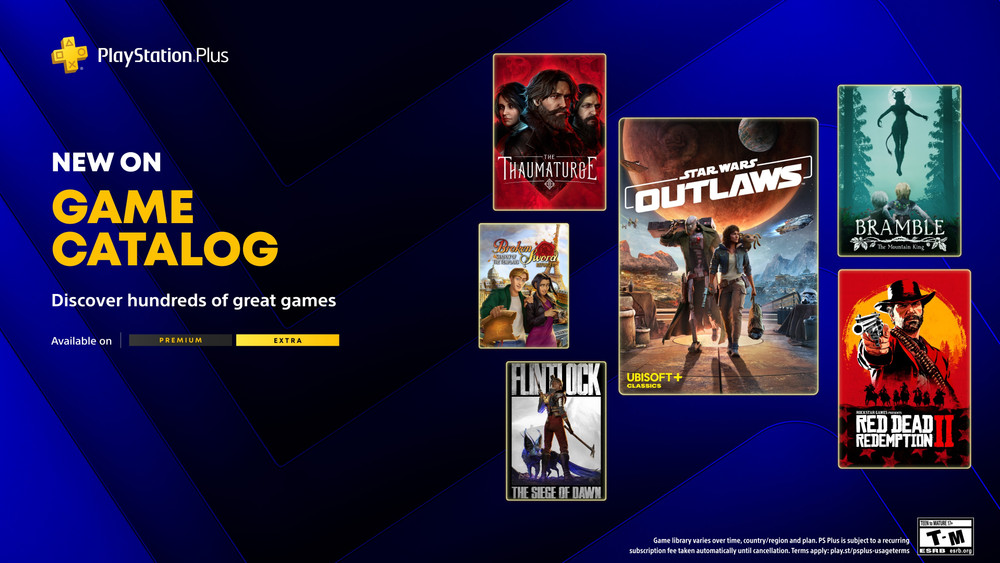 PlayStation Plus: Star Wars Outlaws, Red Dead Redemption 2 e altri titoli in arrivo il 19 maggio