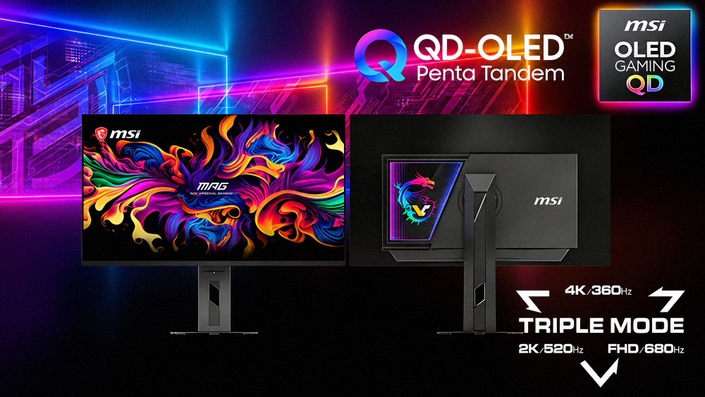 MSI presenta il suo nuovo monitor 4K MPG OLED 322URDX36, in grado di raggiungere i 680 Hz