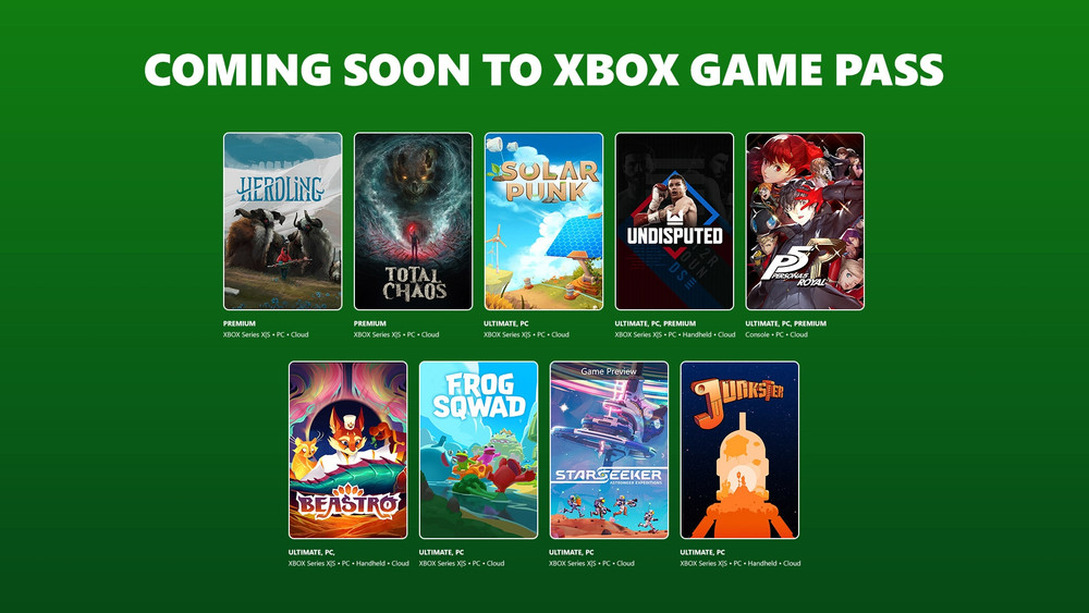 Muy pronto en XBOX Game Pass: Persona 5 Royal, Undisputed y mucho más