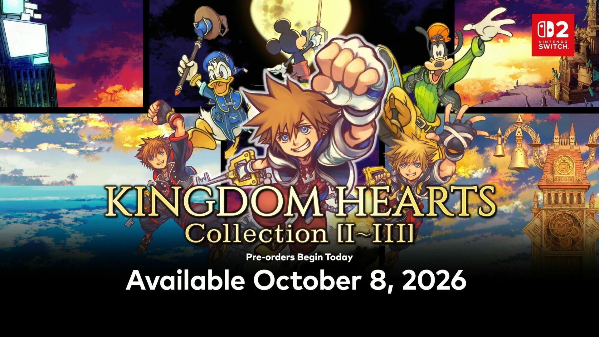 KINGDOM HEARTS Collection [I~III] chega à Switch 2 a 8 de outubro