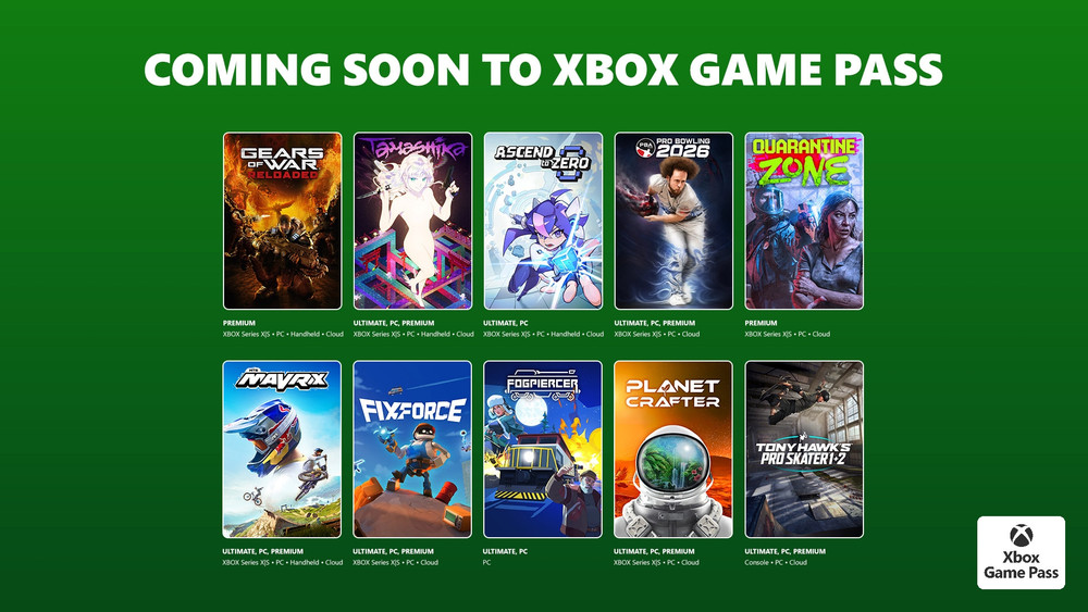 Coming soon to XBOX Game Pass: Tony Hawk’s Pro Skater 1+ 2, Quarantine Zone, FixForce, and more