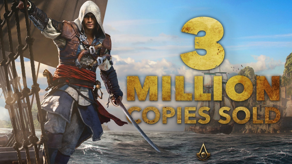 Assassin's Creed Black Flag Resynced vendeu 3 milhões de unidades