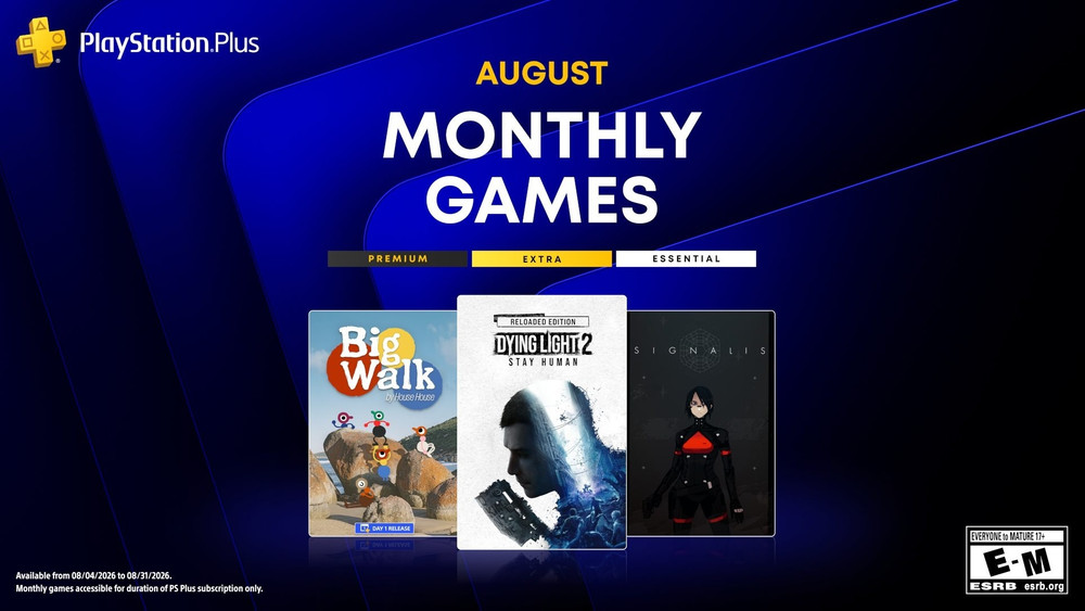 PlayStation Plus: Dying Light 2, Big Walk und Signalis erscheinen am 4. August